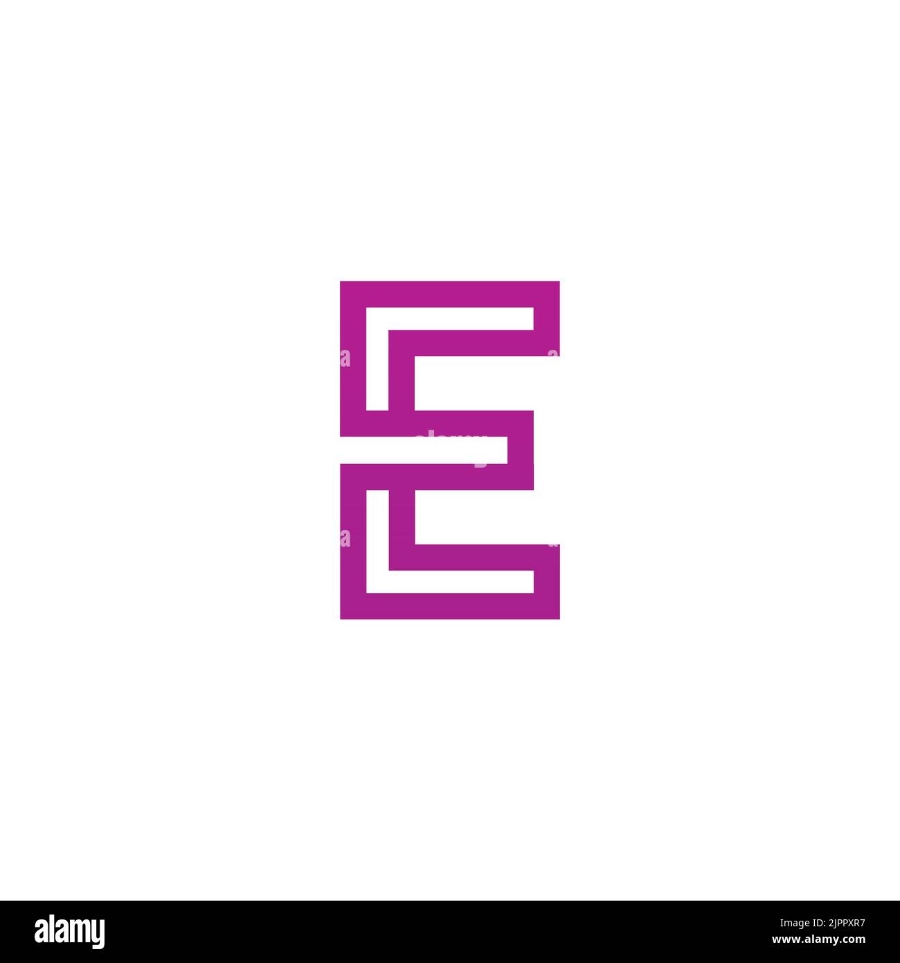 E logo circle vector, symbol, icon,  E design logotype Stock Vector