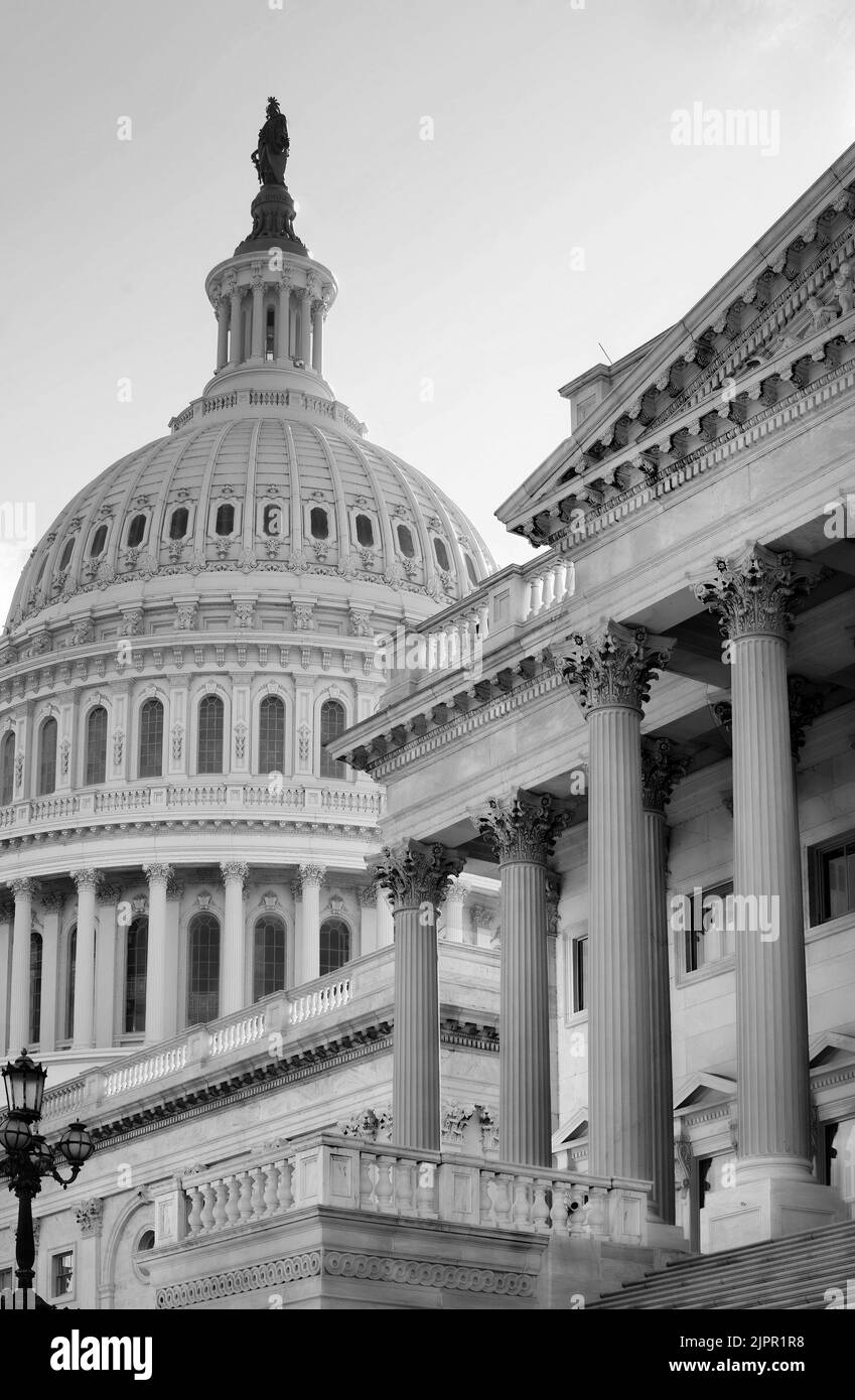 The United States Capital building located in Washington DC. Stock Photo