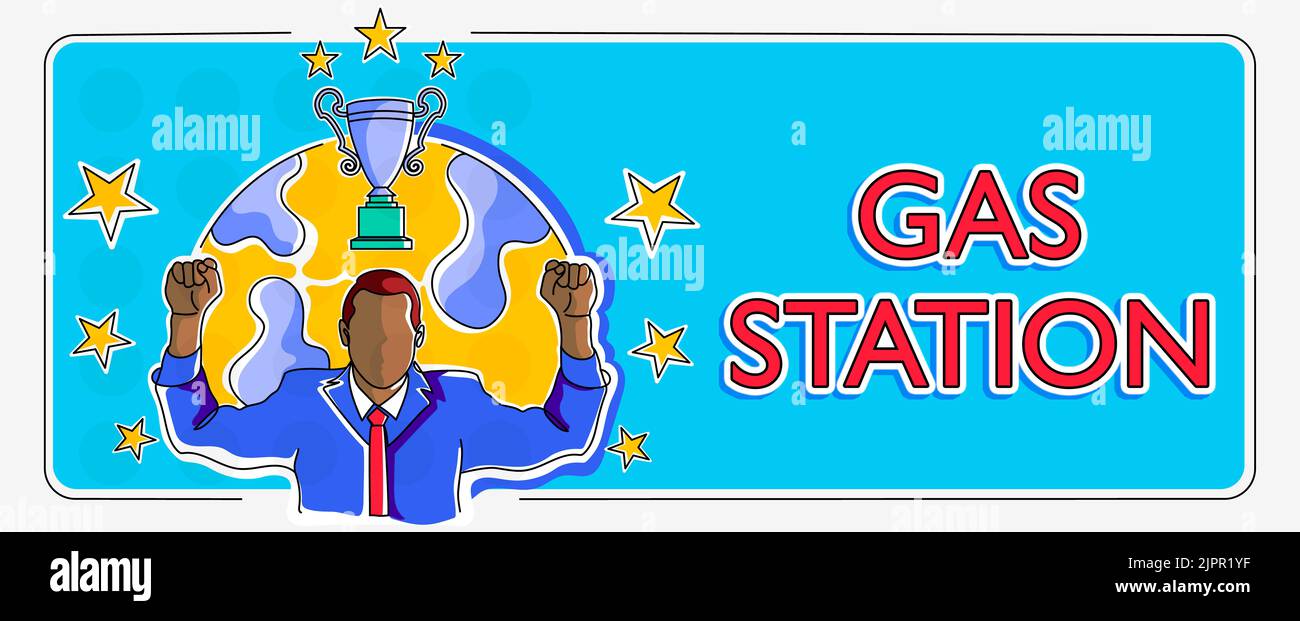 Inspiration showing sign Gas Station, Concept meaning for servicing