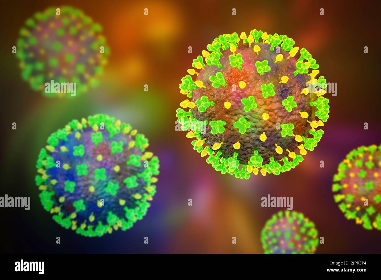 Langya viruses, illustration Stock Photo