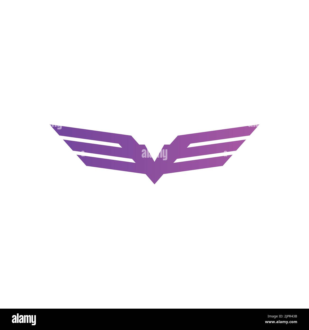 Abstract technology Bird Logo design vector template Stock Vector