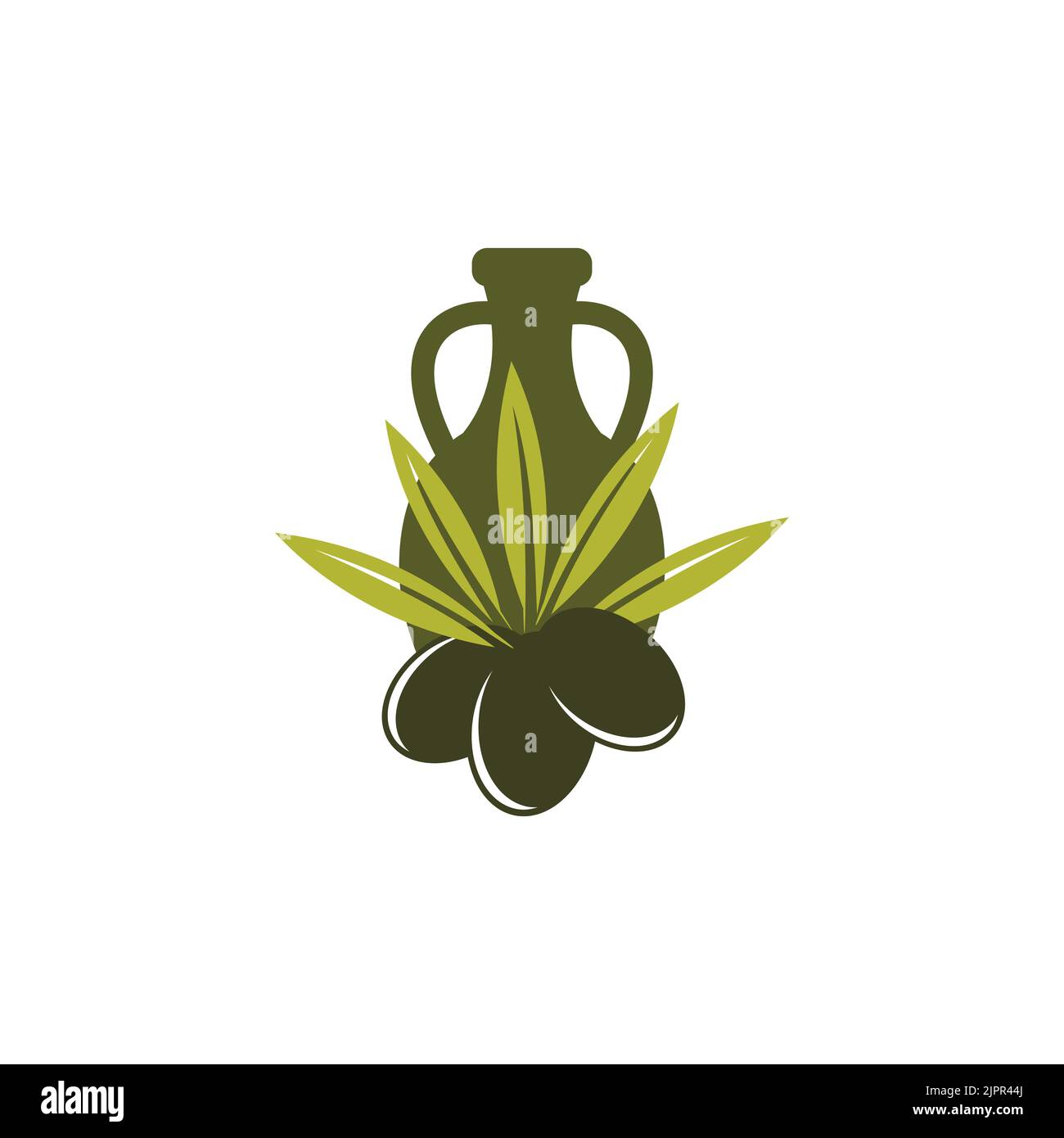 olive oil creative logo, olive symbol Stock Vector