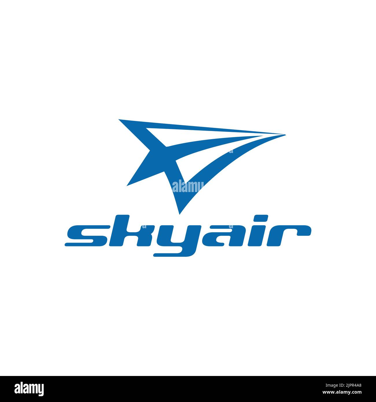 sky air logo, skyline transportation logo Stock Vector