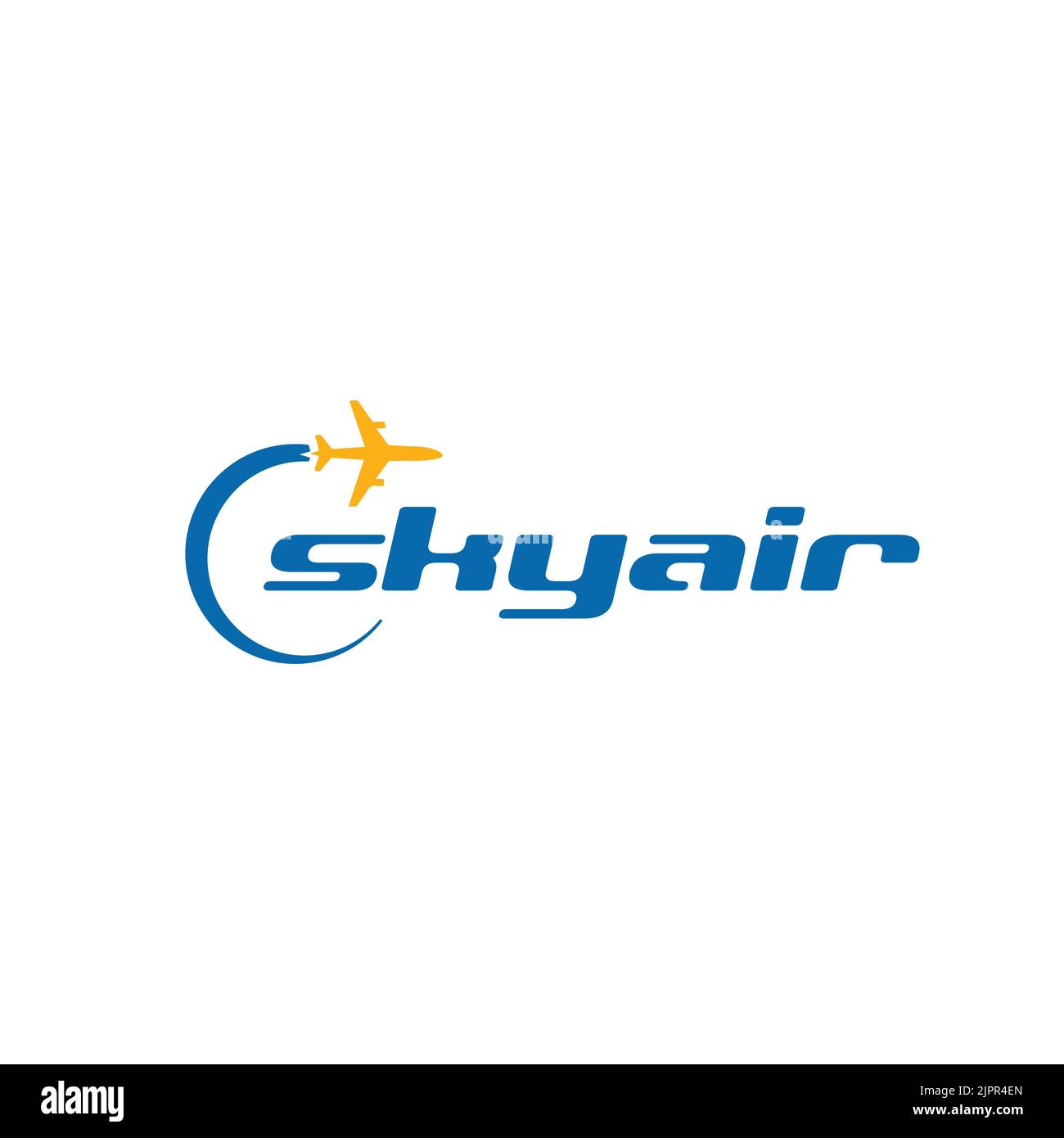 sky air logo, skyline transportation logo Stock Vector