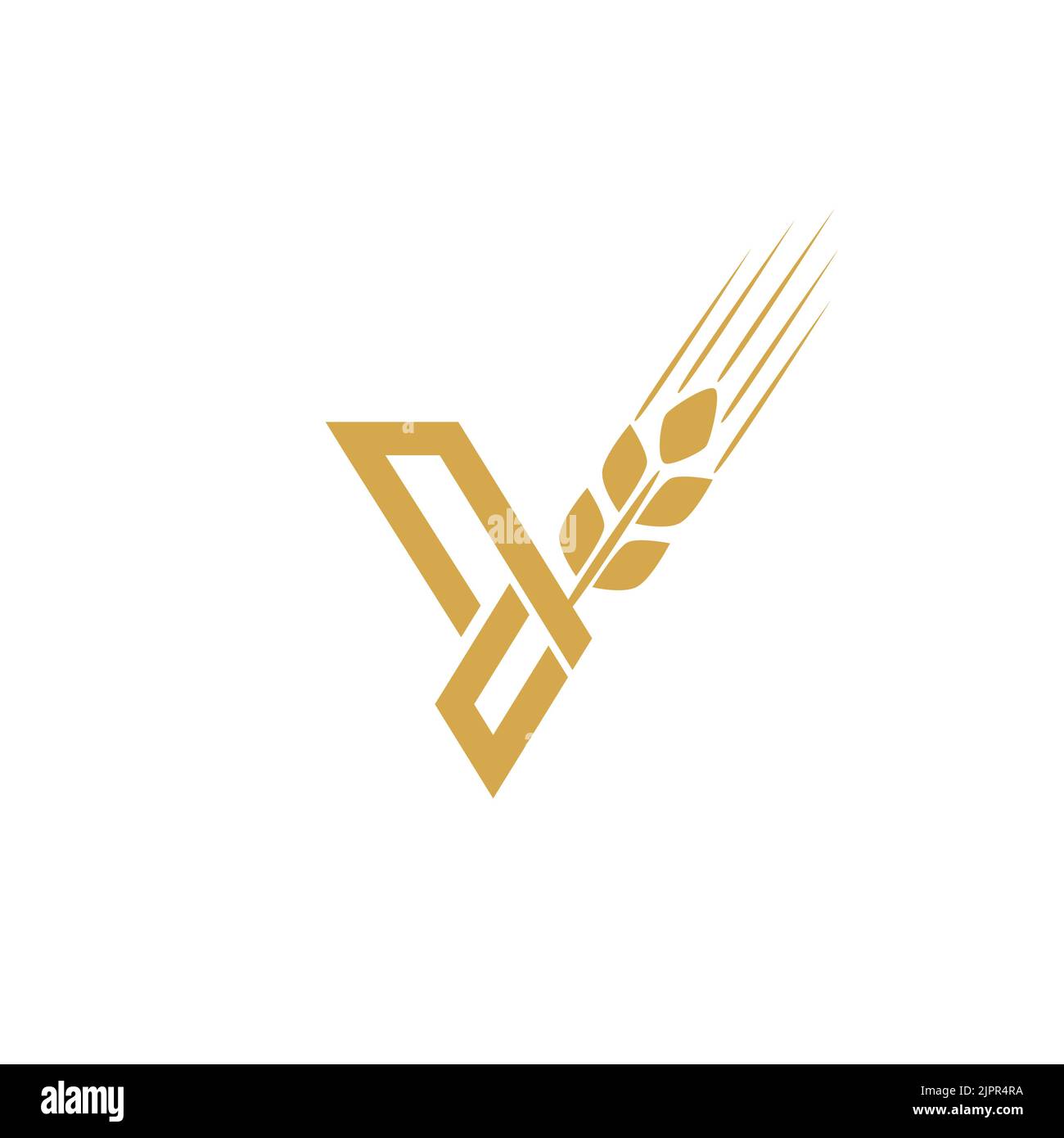 Y Bakery shop logo template. Vector drawing. Stock Vector