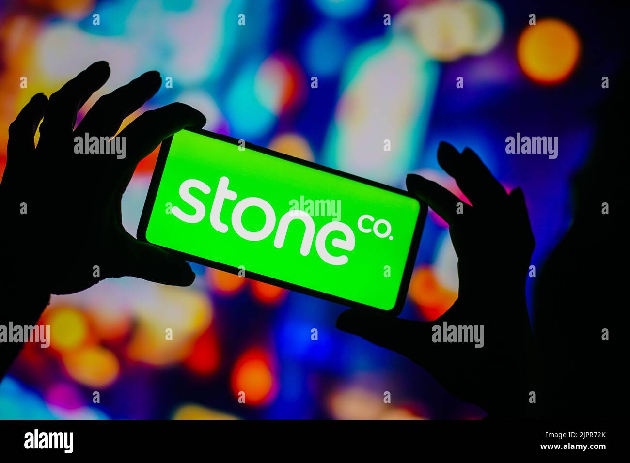 Stoneco Brazil. 19th Aug, 2022. In this photo illustration, the StoneCo logo is ...