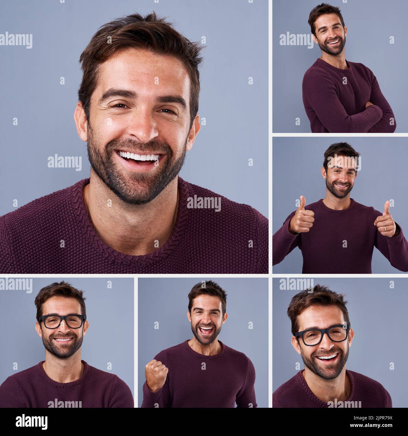 Make everyday a optimistic one. Composite shot of a young man