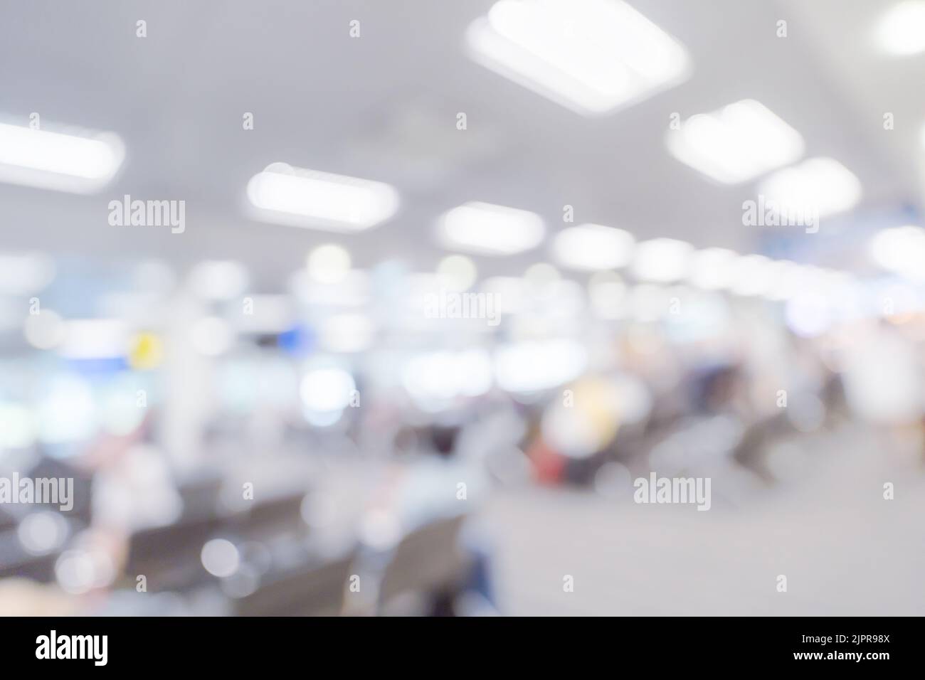 Abstract blur airport interior for backgounrd Stock Photo