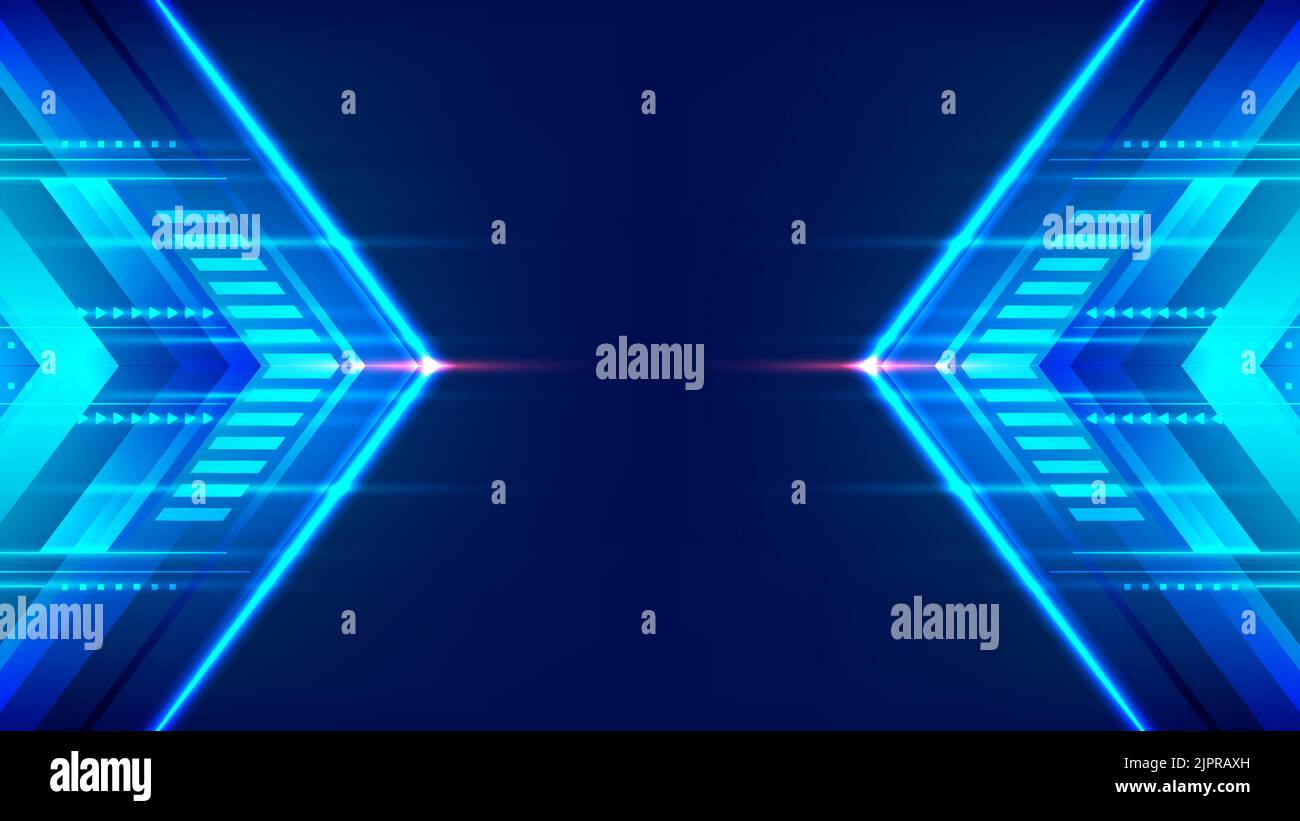 Abstract modern technology futuristic concept high speed movement blue ...