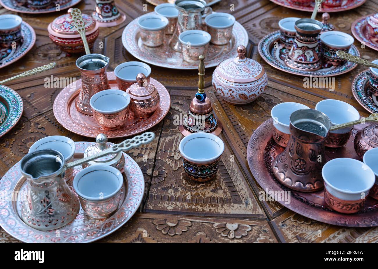 traditional arabic tea cup sets Stock Photo Alamy