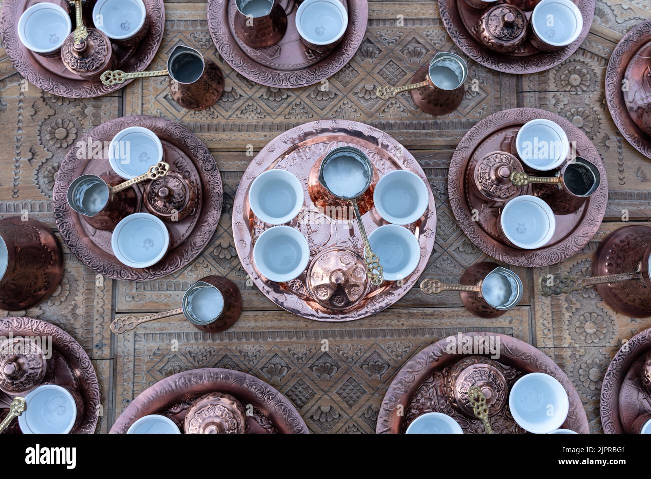 traditional arabic tea cup sets Stock Photo Alamy