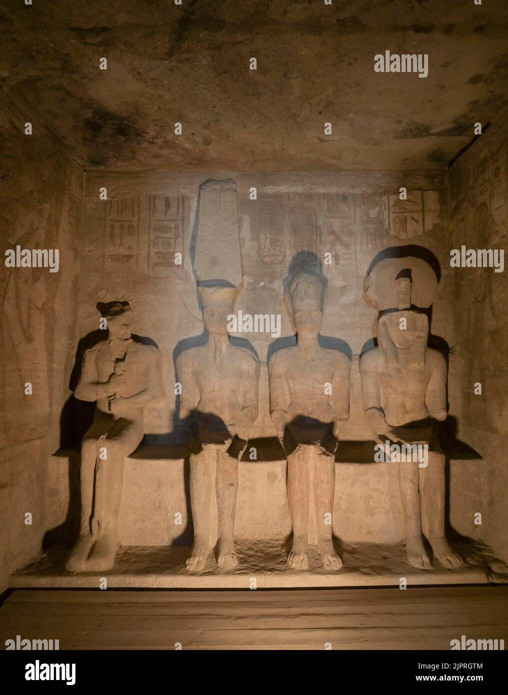 Harach 4 Statues of Ptah, Amun-Re, Ramses II and Re-Harach, Holy of Holies of ...