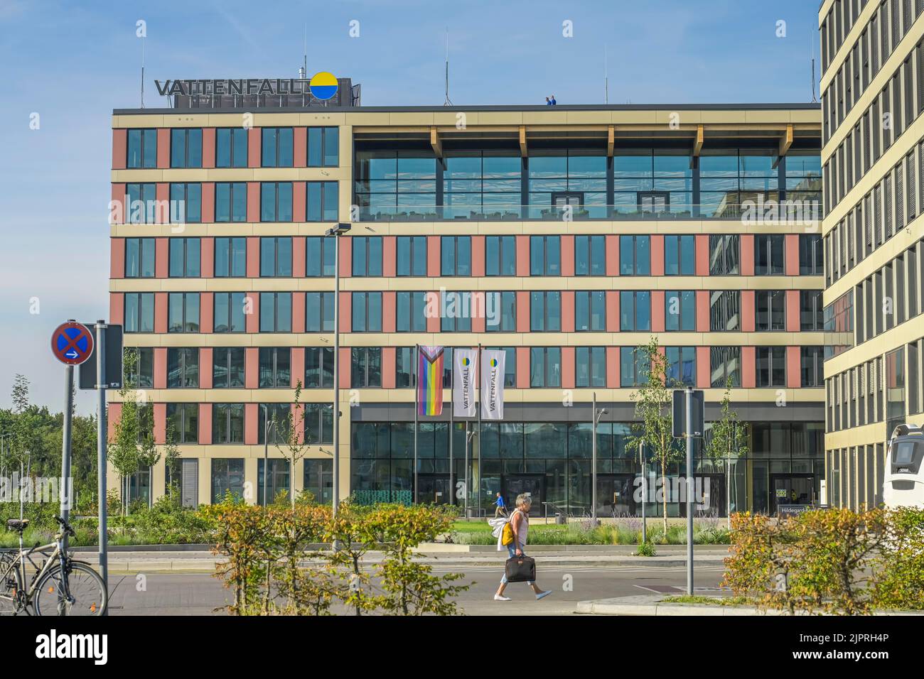 Vattenfall Germany Headquarters, Hildegard-Knef-Platz, Schoeneberg, Berlin, Germany Stock Photo