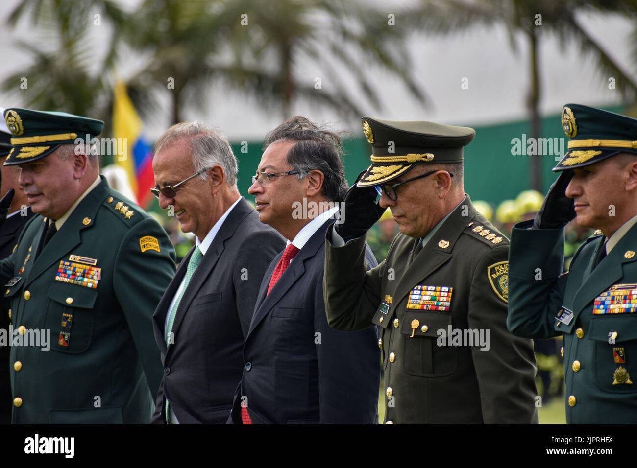 Bogota, Colombia. 19th Aug 2022. Colombia's military command and Colombia's president Gustavo
