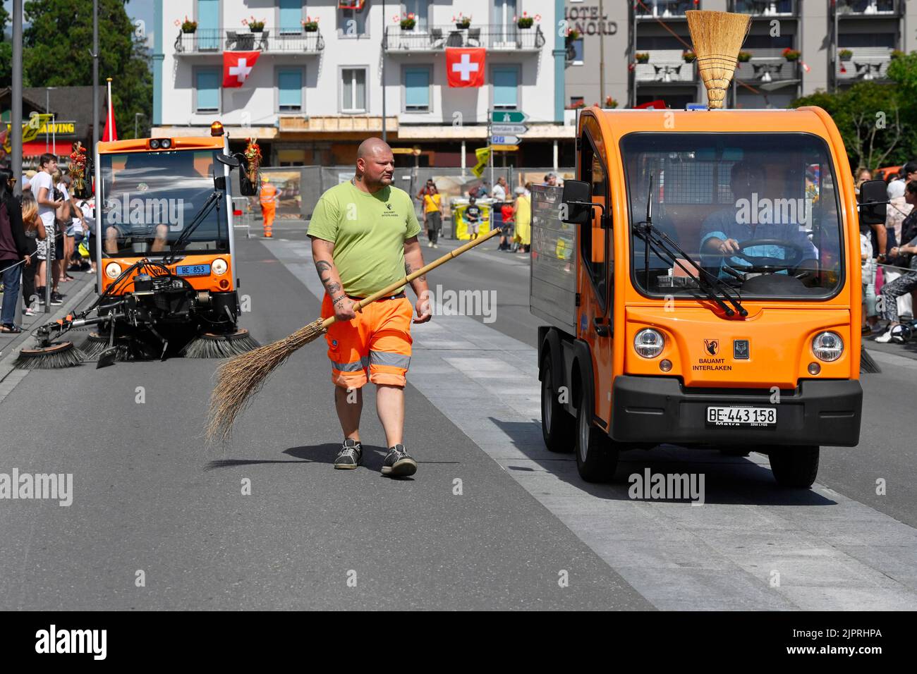 Public Works Department Street Cleaning Stock Photo Alamy