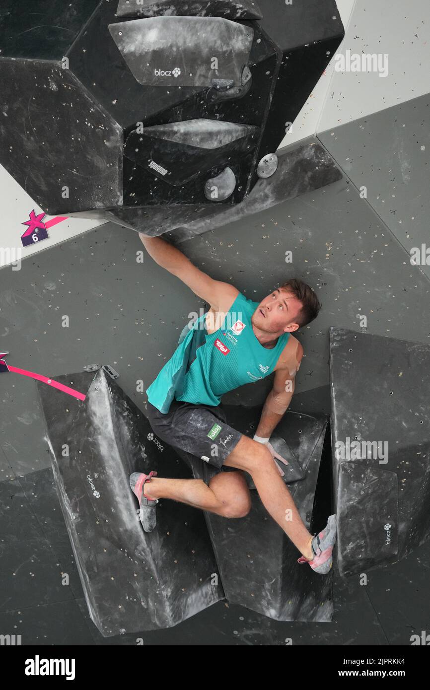 Munich, Germany. 18th Aug, 2022. Climbing European Championships