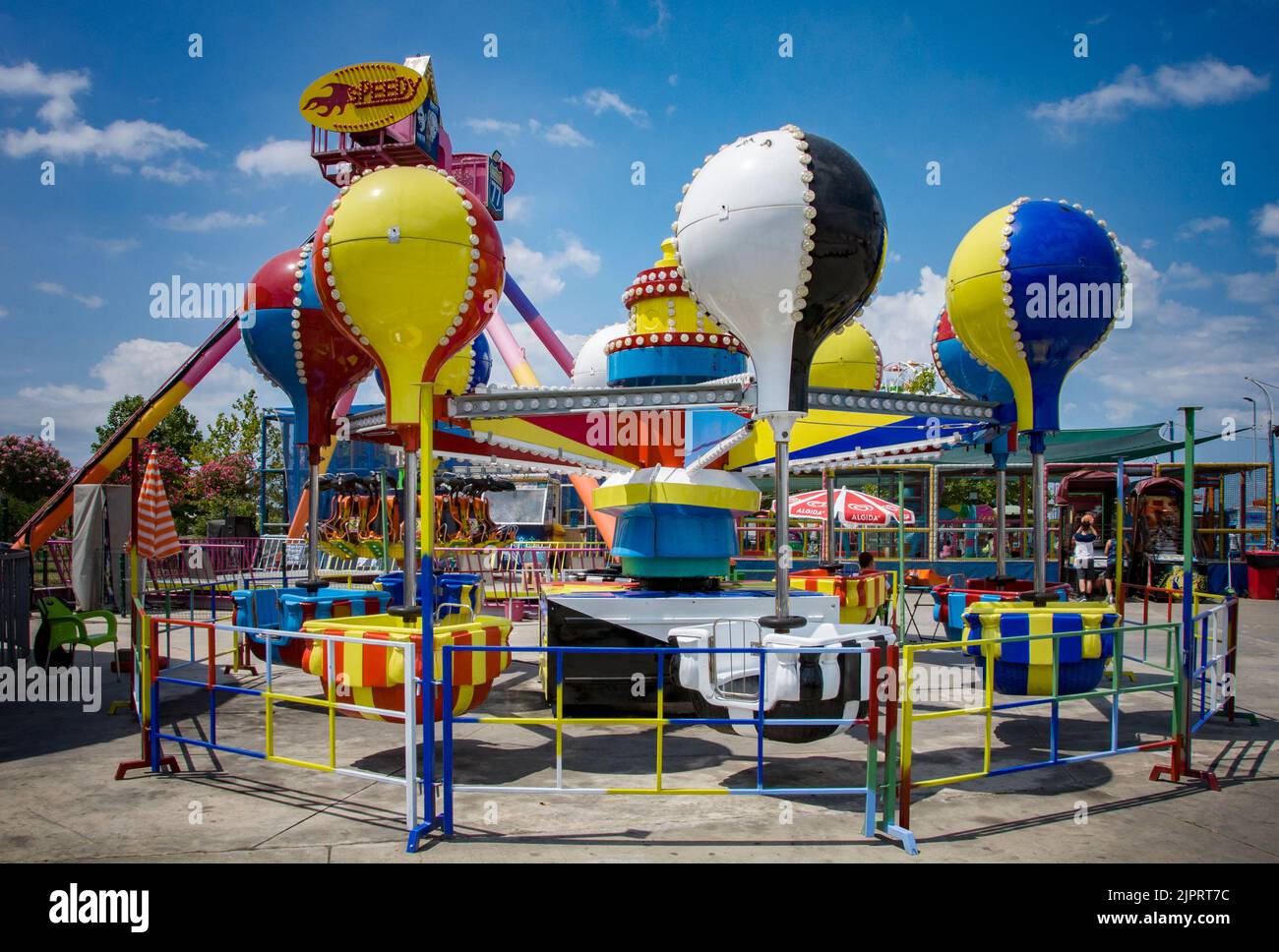 YALOVA, TURKEY. AUGUST 08 2021 Amusement park Daytime Stock Photo