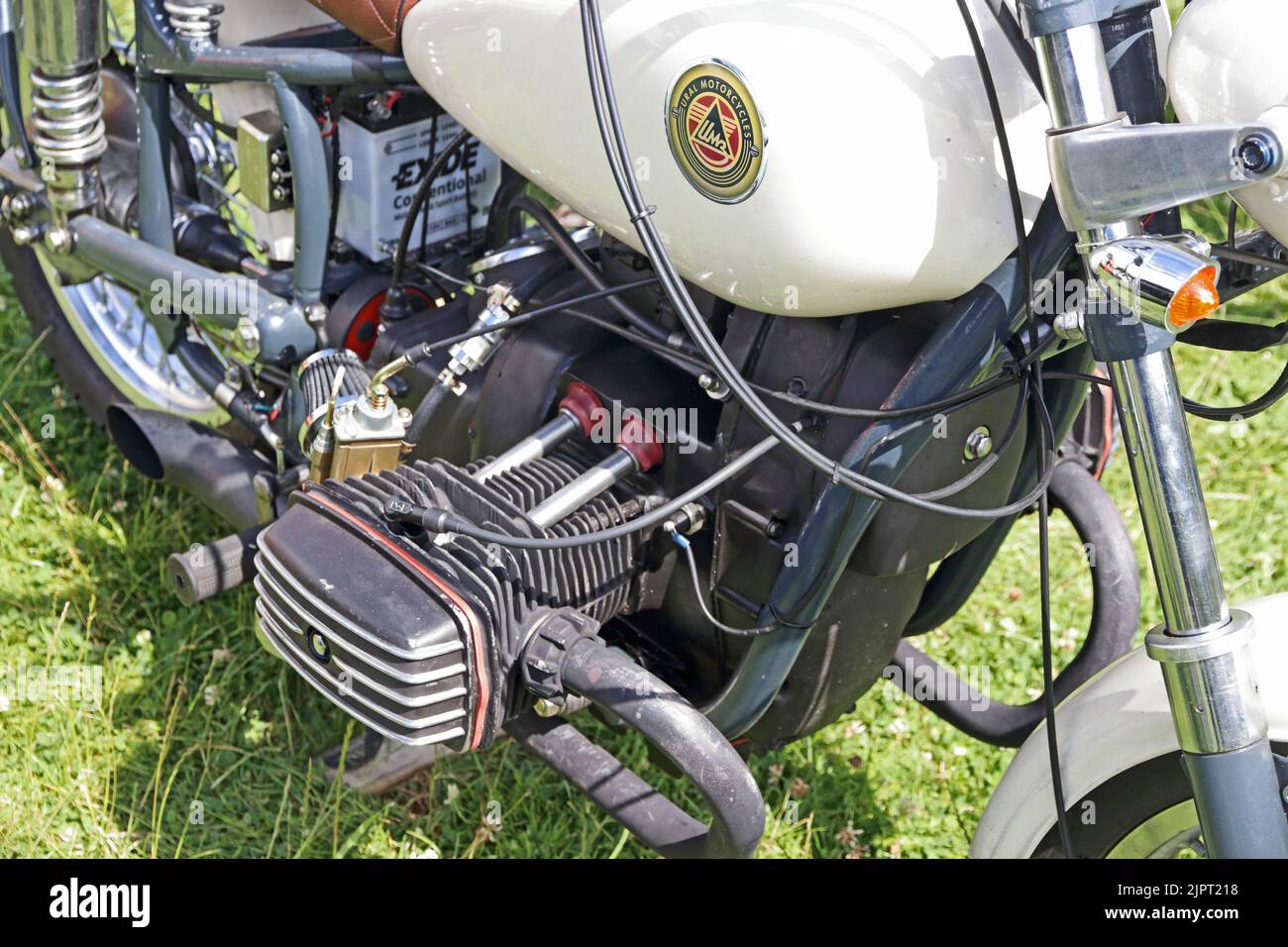 1970 M63 Ural motorcycle Stock Photo