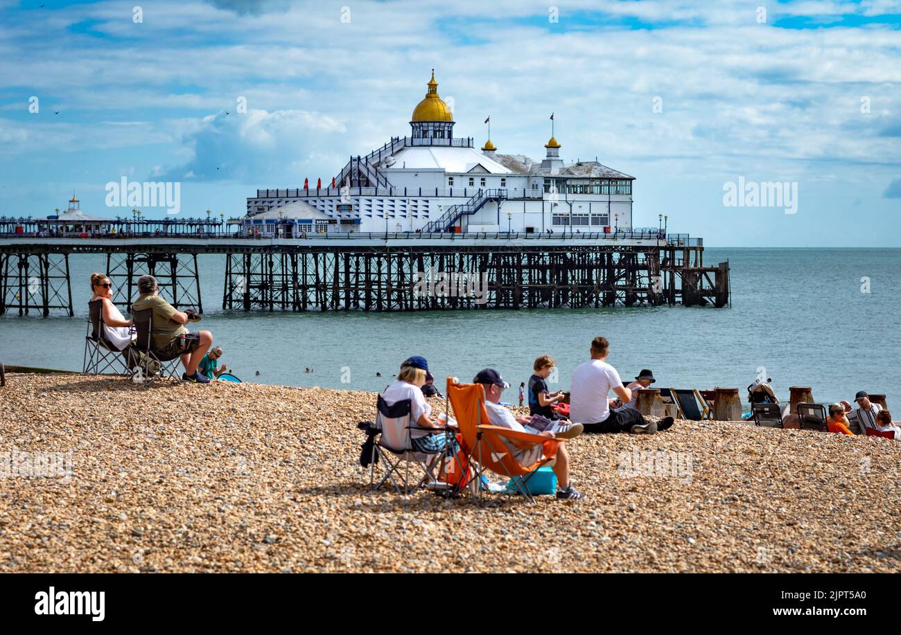 On beach eastbourne airshow east hires stock photography and images