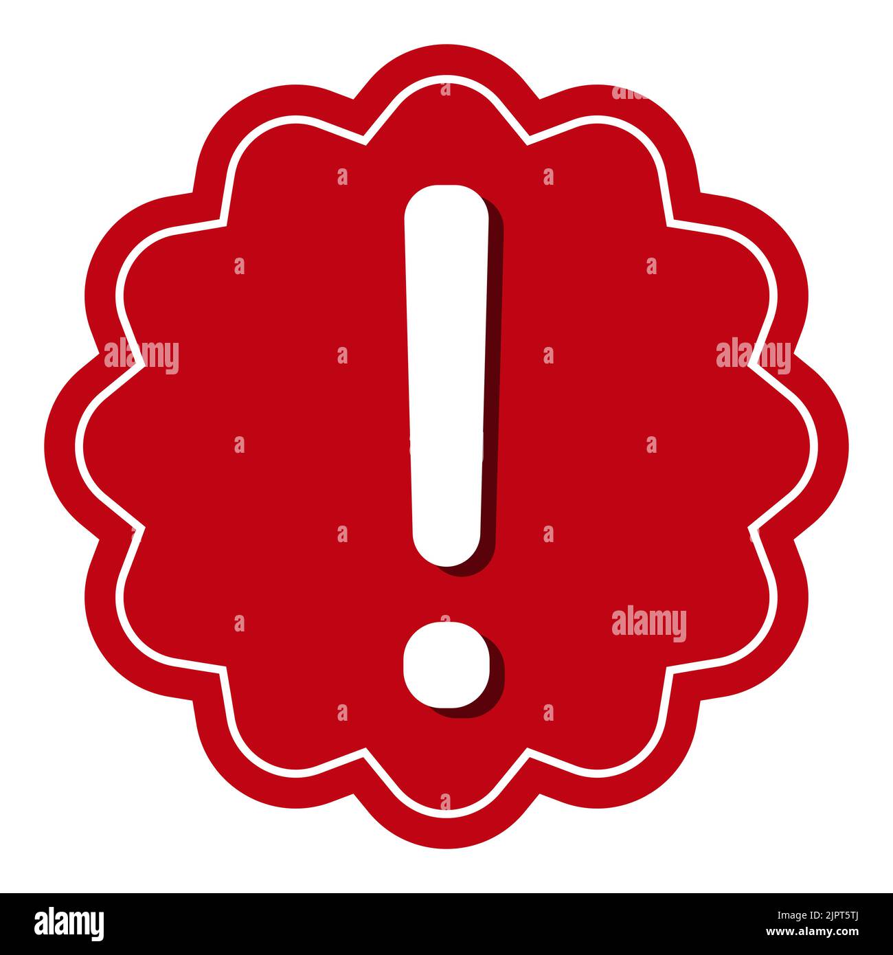 Warning sign icon attention alert warnings exclamation mark, important information Stock Vector