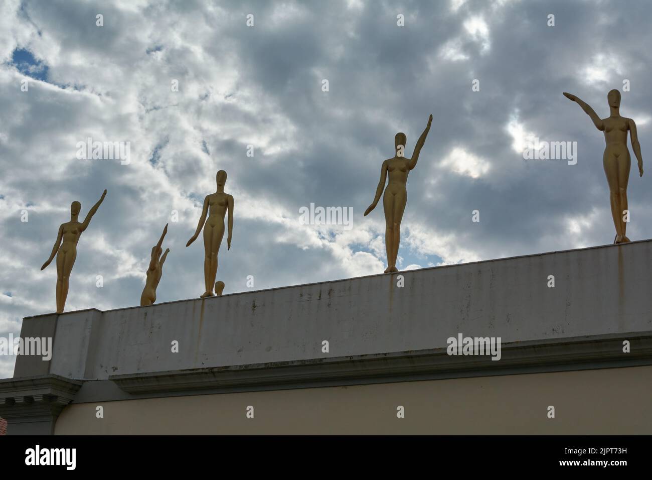 Figueres, spain-February 27, 2022: Dali  theater museun in Figueres Catalunya Spain. Stock Photo