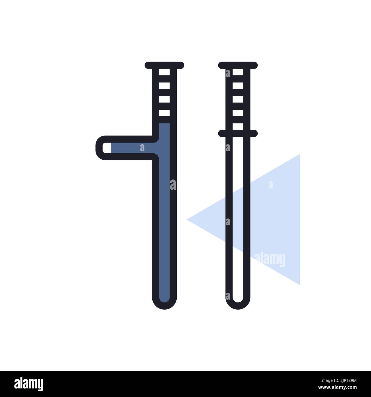 Police baton vector isolated icon. Demonstration, protest, strike, revolution. Graph symbol for your web site design, logo, app, UI Stock Vector