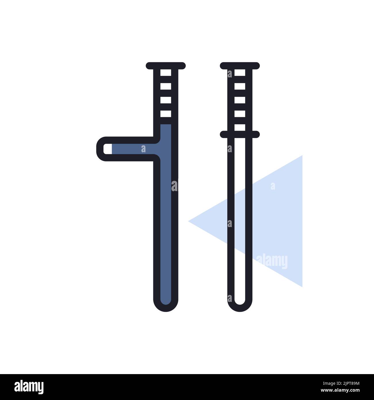 Police baton vector isolated icon. Demonstration, protest, strike ...