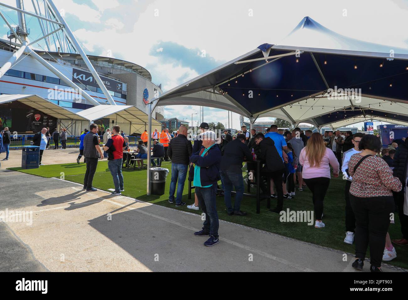 Improving the match day experience of supporters, the new fan zone at
