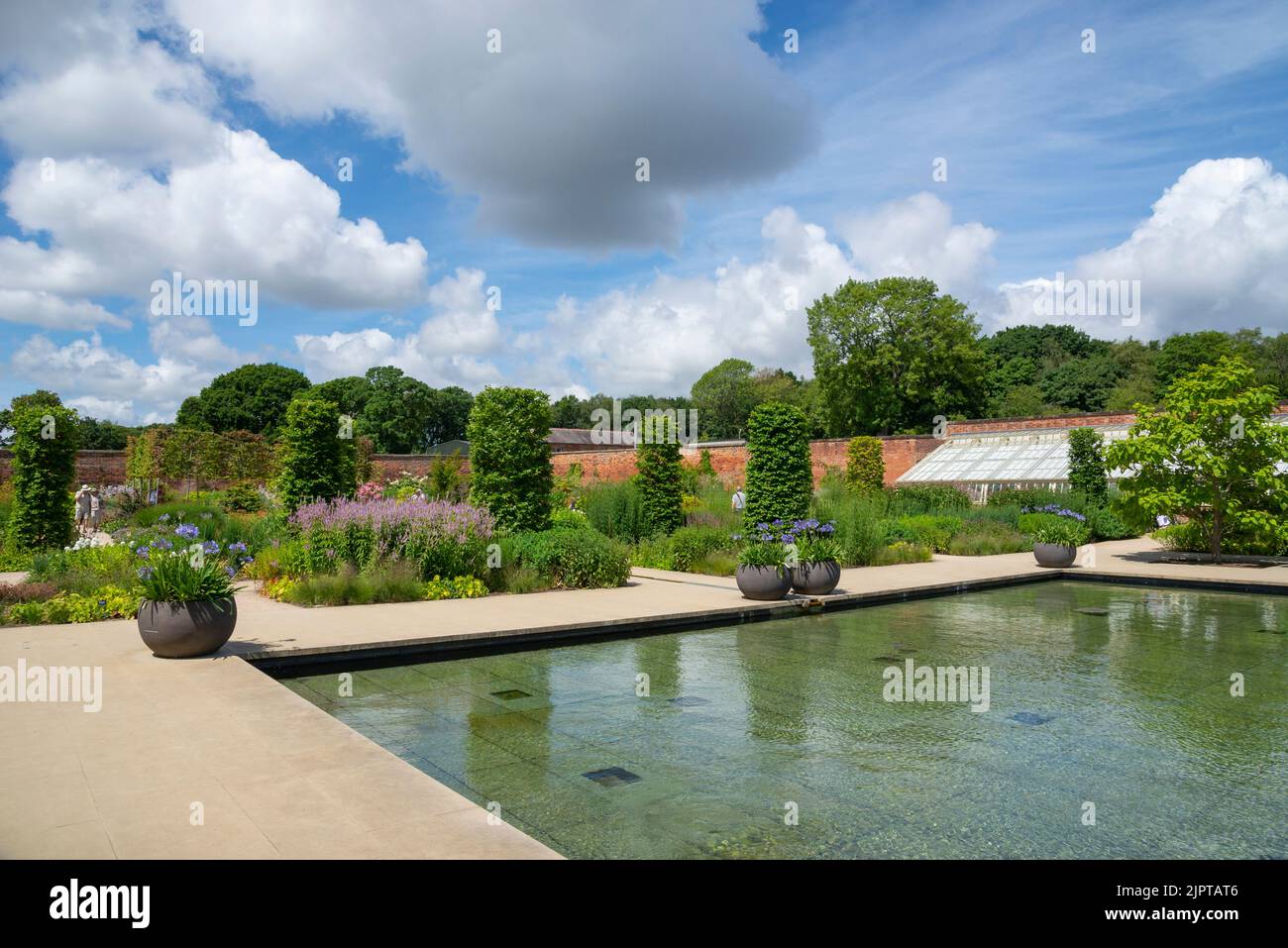 The Paradise garden in summer at RHS Bridgewater, Greater Manchester ...