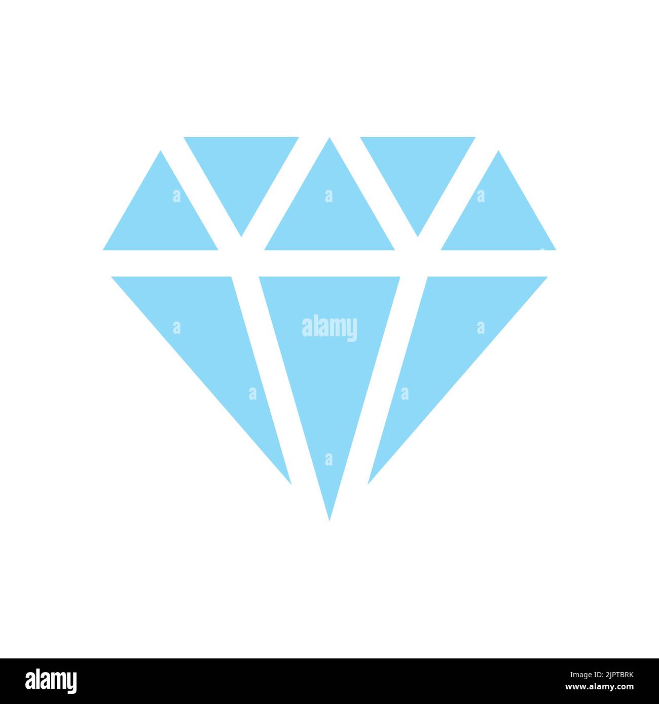 Diamond blue icon shape. Flat sign design Stock Vector Image & Art - Alamy