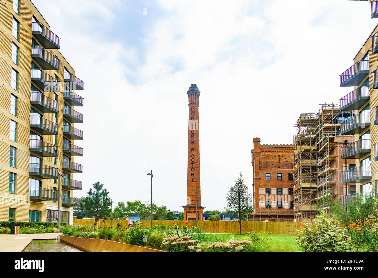 The iconic Horlicks Factory chimney, a Grade II listed monument ...