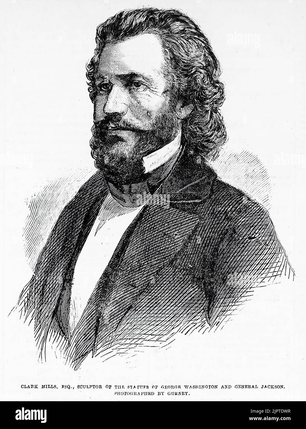 Portrait of Clark Mills, sculptor of the statues of Washington