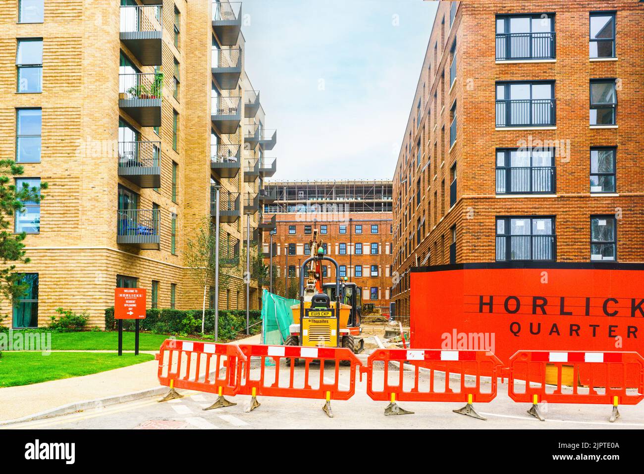 A new development in Slough, Berkshire on the site of the Horlicks Factory. Renamed the Horlicks Quarter, with the aim to create new communities. Stock Photo