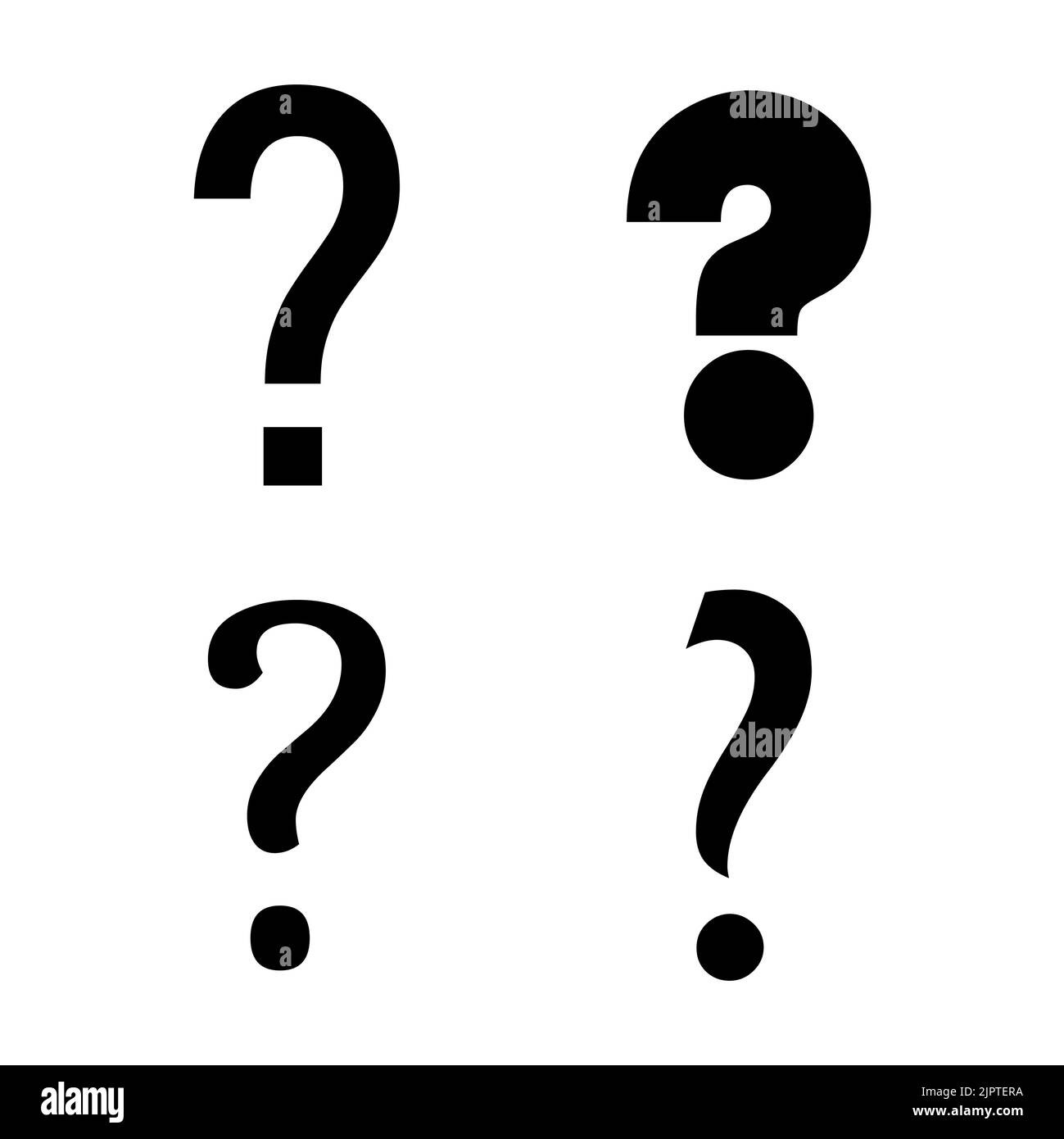 Set of Question icon mark, help or ask bubble graphic symbol, web faq ...