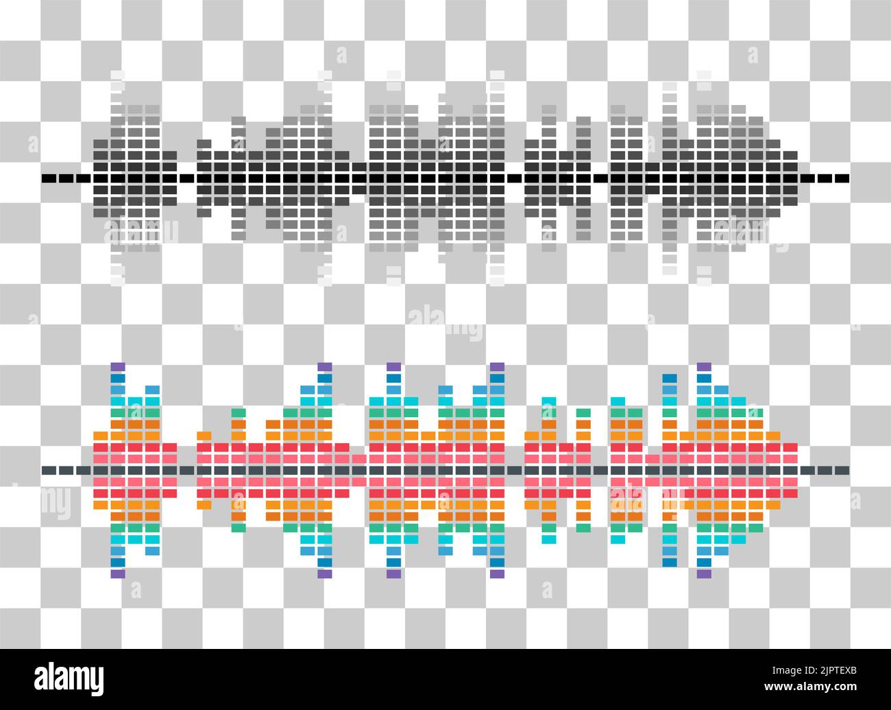 Set of Sound wave music audio tract, frequency web design graphic ...