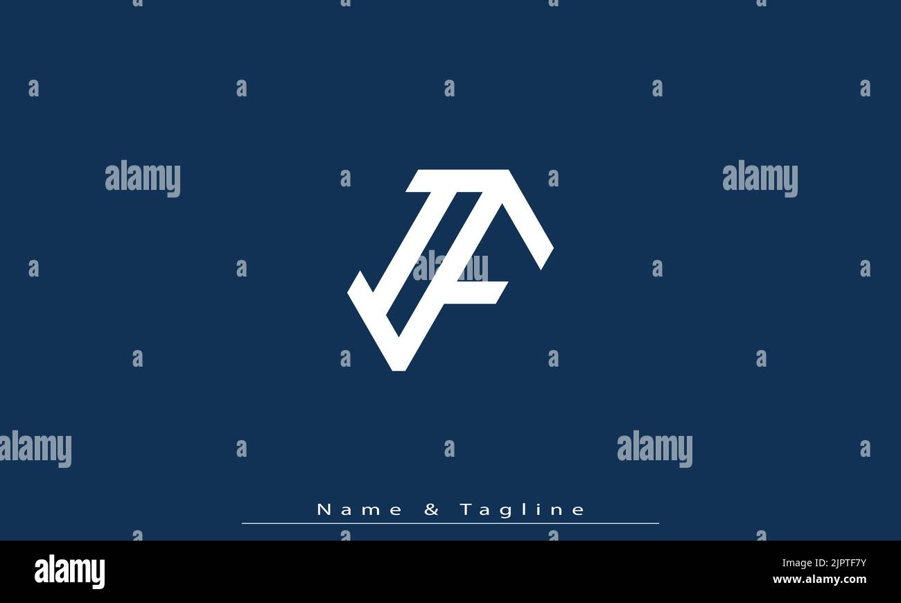 Alphabet letters Initials Monogram logo IF , FI Stock Vector