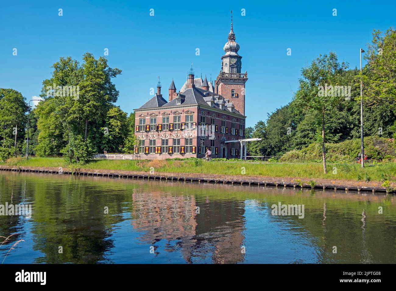 Castle Nijenrode at the river Vecht in the province Utrecht the Netherlands Stock Photo