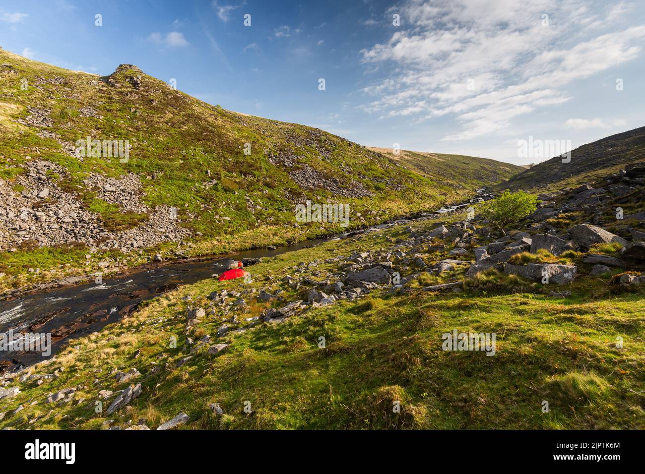 Camping by the river Stock Photo - Alamy