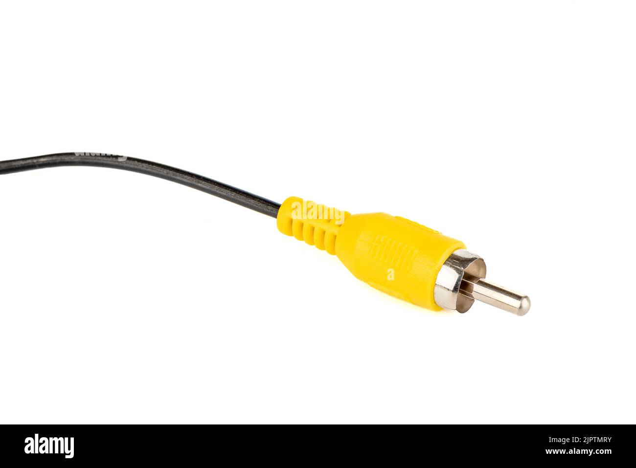 Yellow phono connector Cut Out Stock Images & Pictures Alamy
