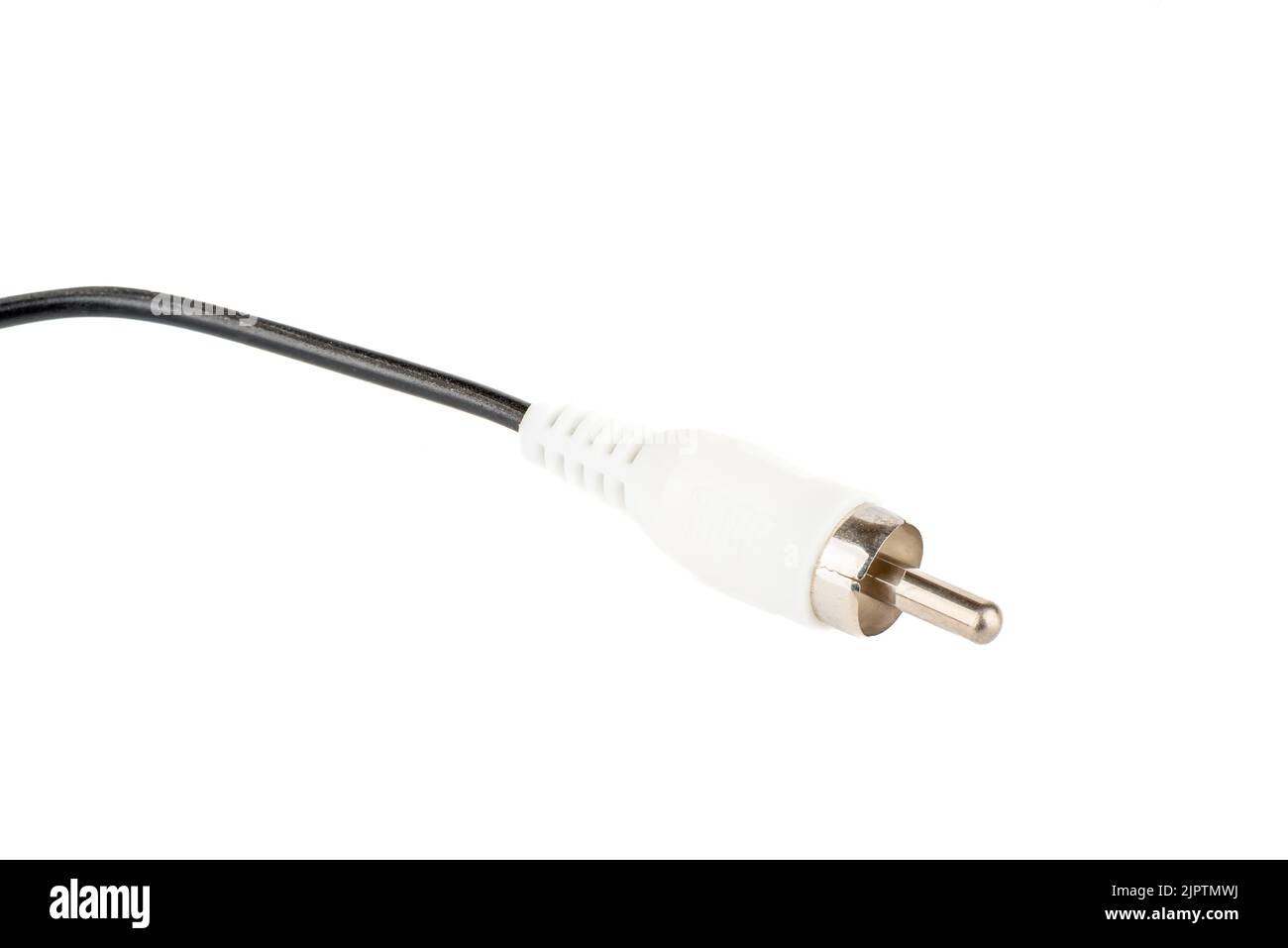 RCA connector for analog signal transmission on a white background