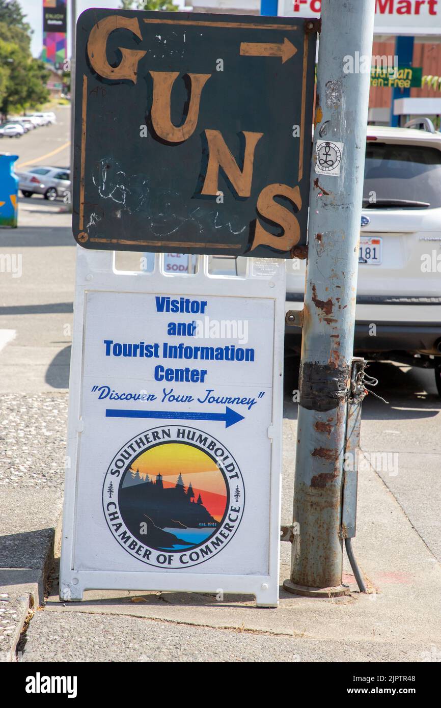 Garberville, just off of Highway 101, is one of the main towns in