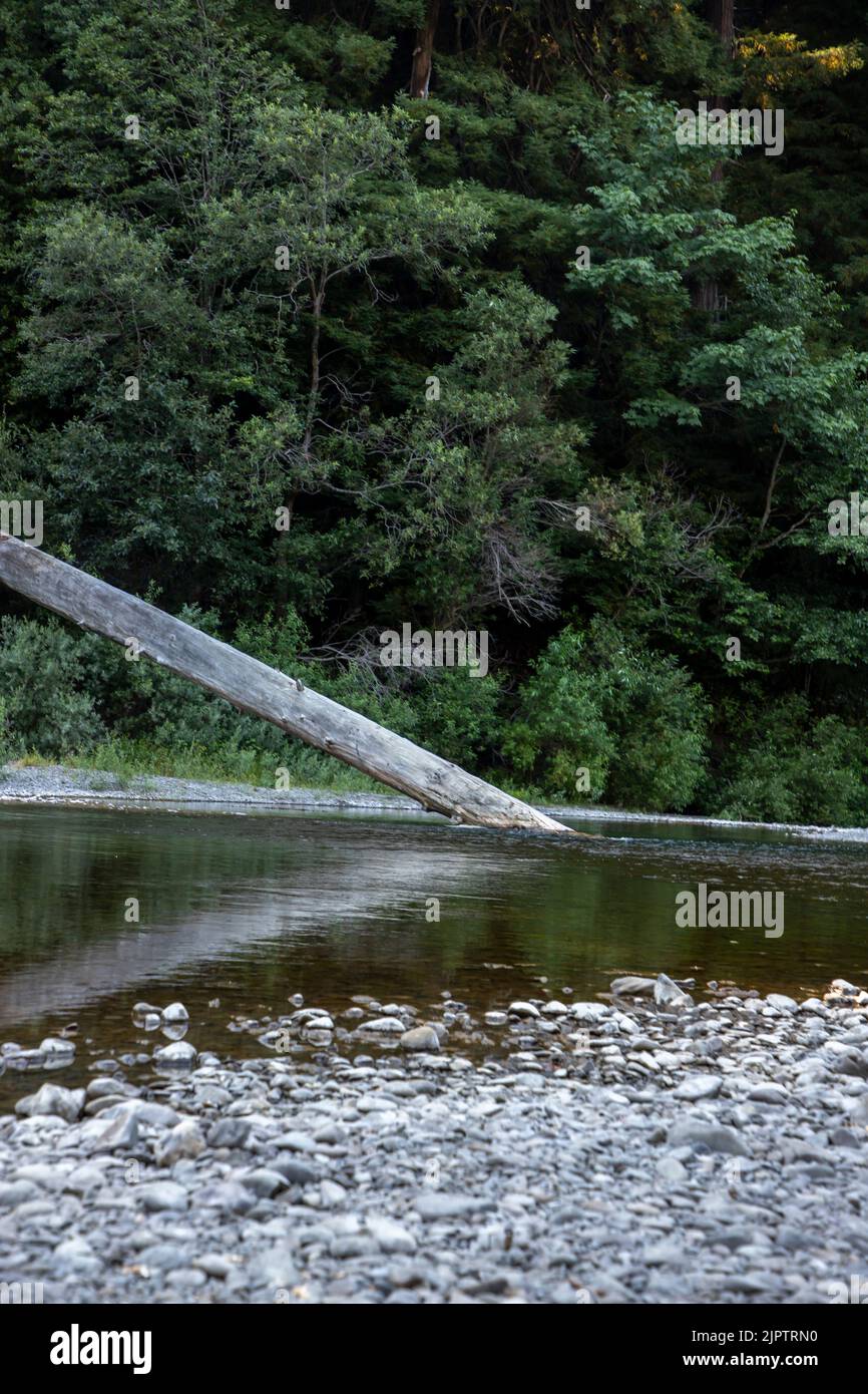 The Eel River flows through Humboldt County in Northern California