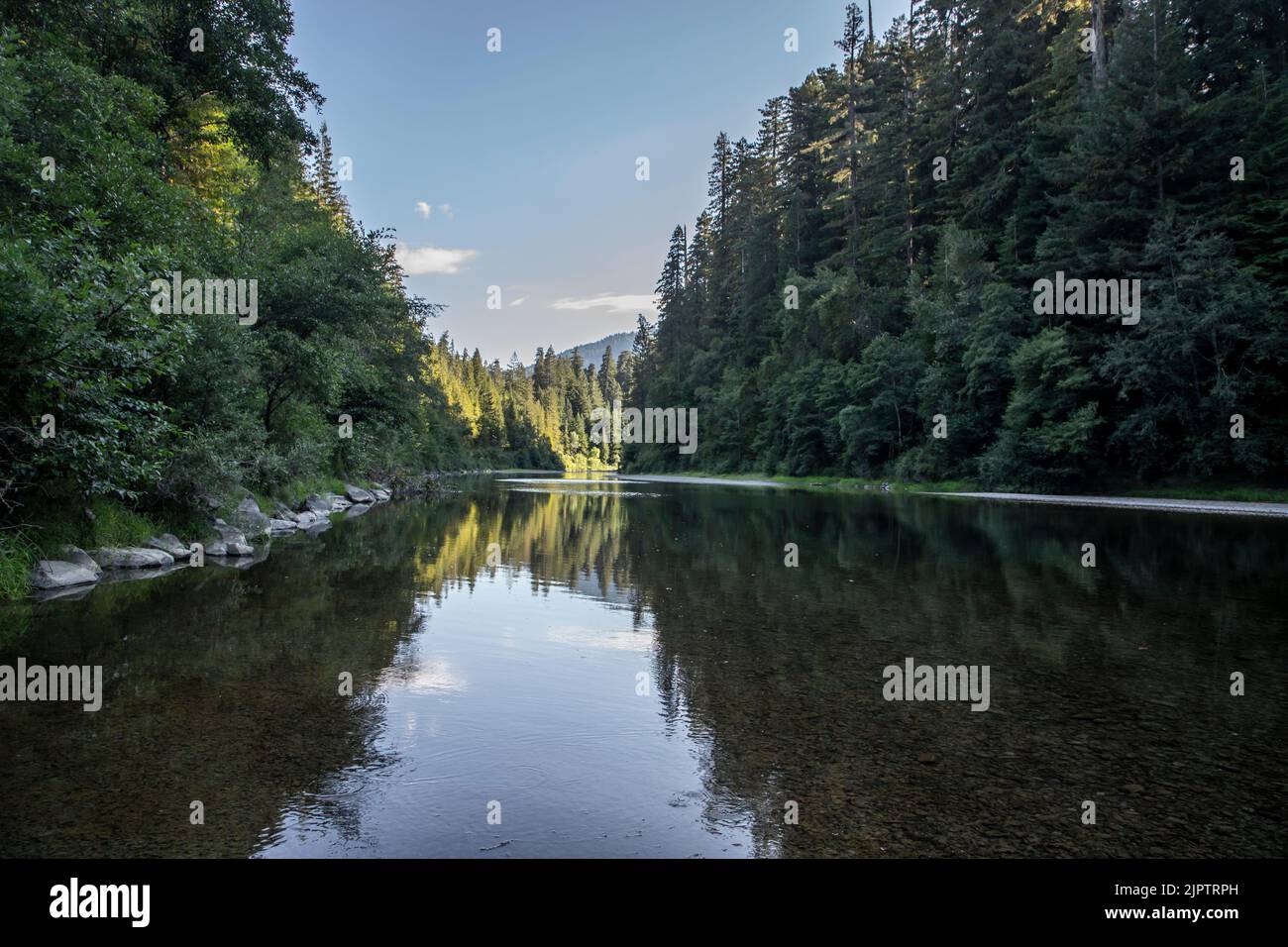 The Eel River flows through Humboldt County in Northern California