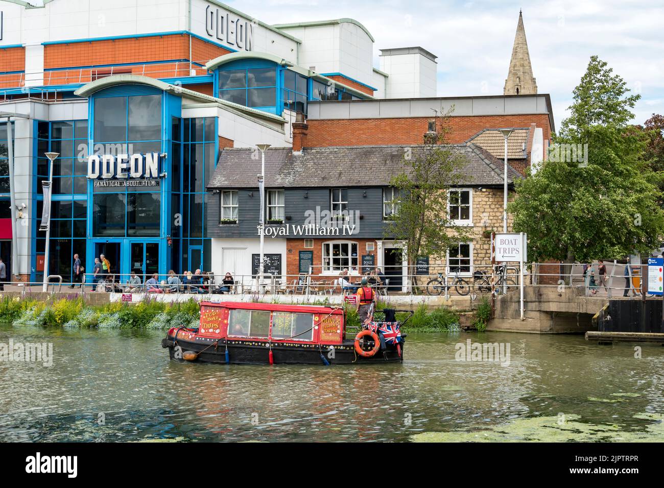 Oliver tugboat trip boat on Brayford pool Lincoln city 2022 Stock Photo