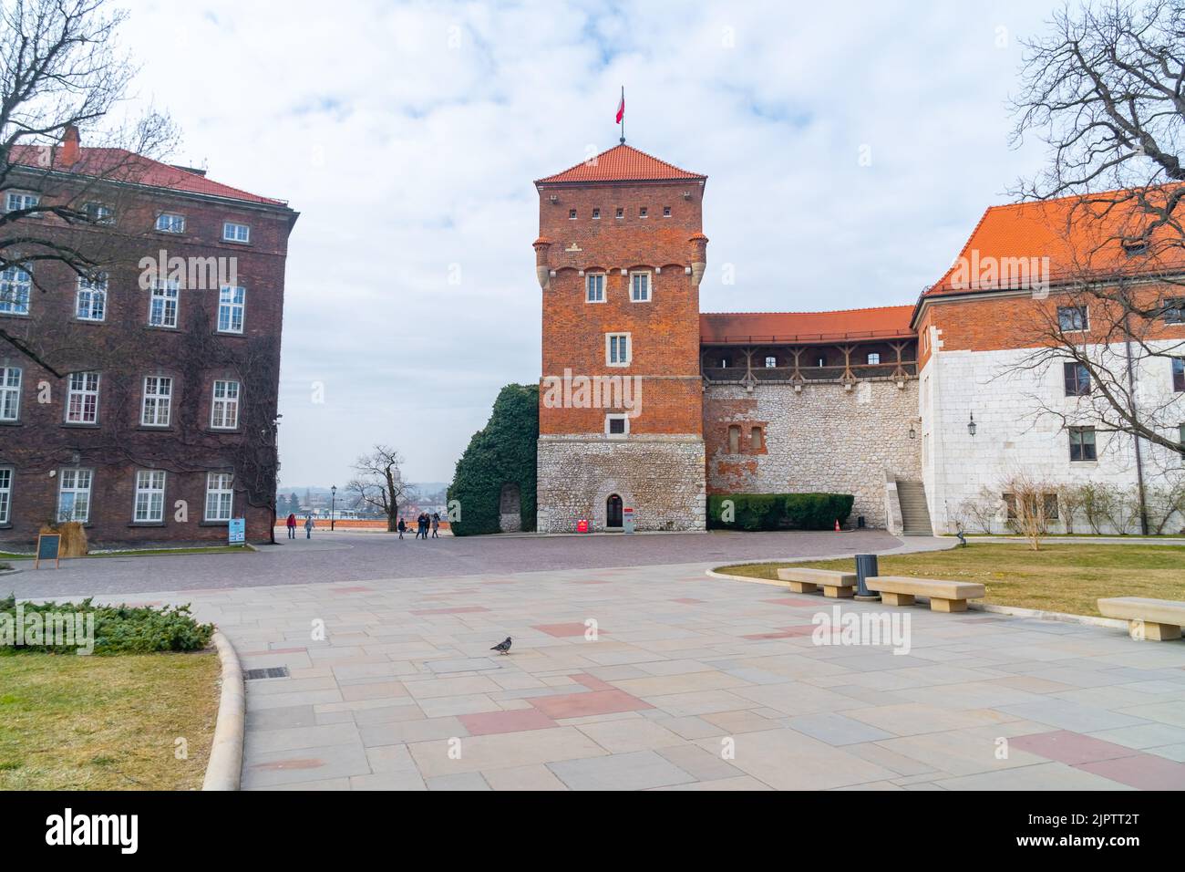 Krakow, Poland 14 March, 2022 Wawel castle famous landmark in Krakow