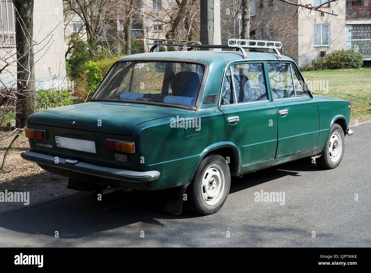VAZ–2101, Zhiguli, Lada 1200 car, (is a brand of cars manufactured by AvtoVAZ (originally Soviet VAZ), a Russian company), Budapest, Hungary Stock Photo