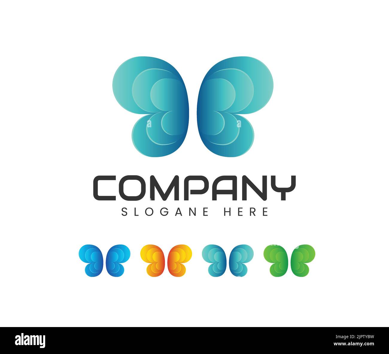 Butter fly logo template. modern butterfly logo design vector. Butterfly Fashion vector logo