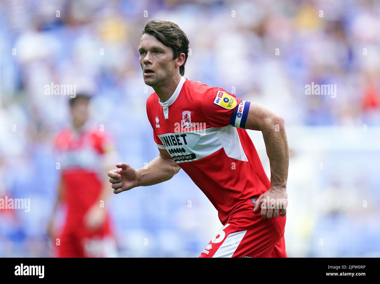 Middlesbrough's Jonny Howson during the Sky Bet Championship match at Select Car Leasing Stadium, Reading. Picture date: Saturday August 20, 2022. Stock Photo