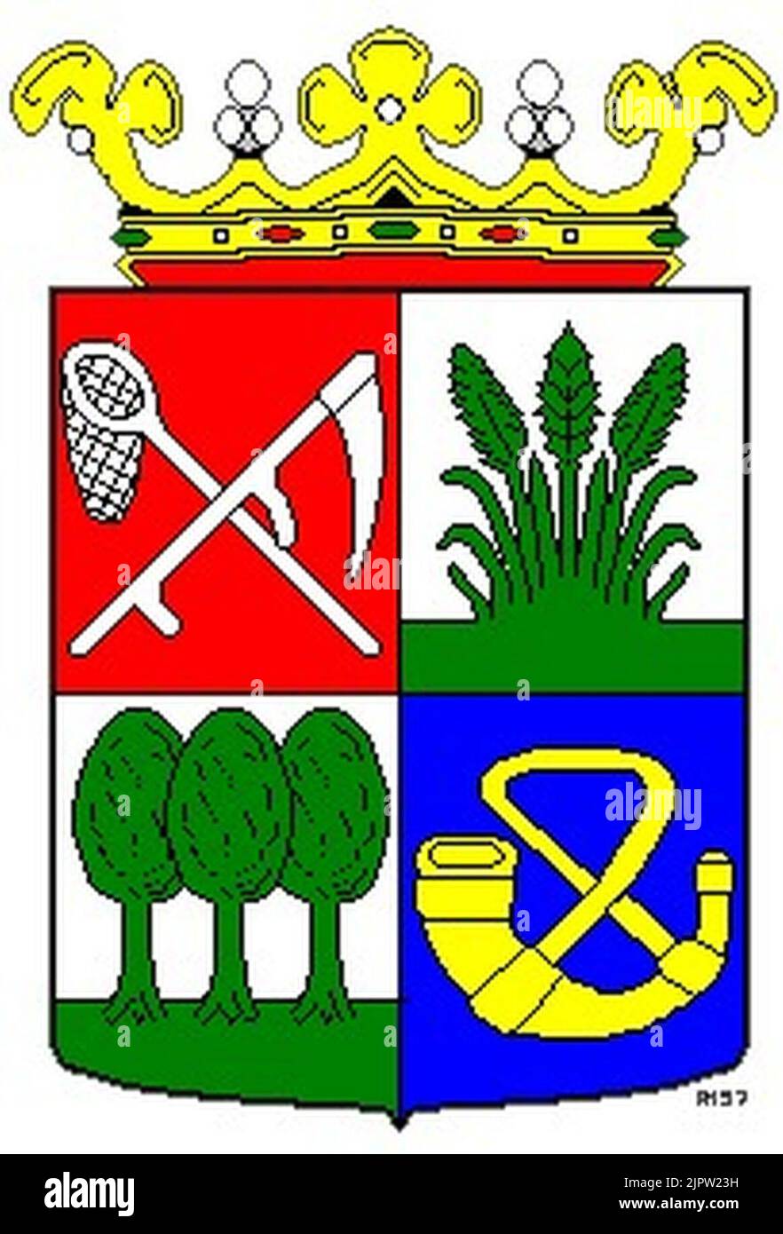 Coat of arms of Tytsjerksteradiel Stock Photo Alamy