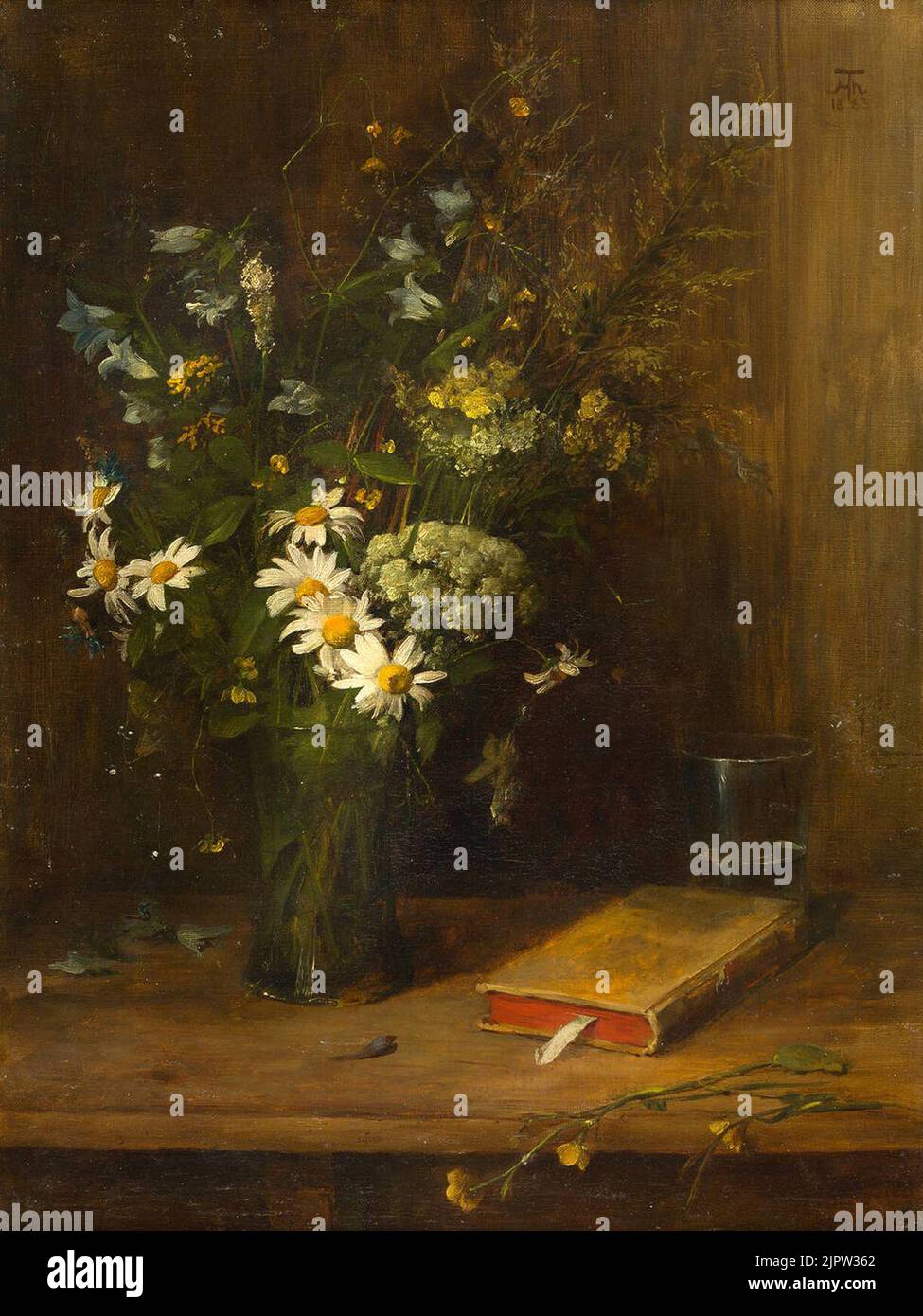 Thea Gouverneur Kreuzstich-Set - Stillleben Mit Blumen In Glasvase